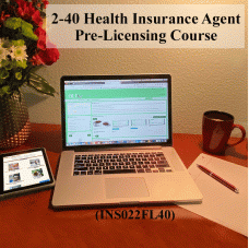  40 hour -  2-40 Health Insurance Agent Pre-Licensing Course GRANT (INS022FL40)