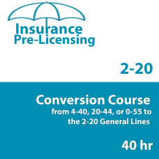 200 hr - General Lines (Property and Casualty) 2-20 Prelicensing Course